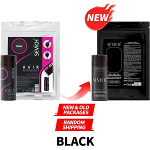 Sevich Haaropbouwvezels - Snelle van Haar, Plantaardig Haarpulver, Zweet- en Windbestendig met Elektrostatische Adsorptie, voor Haartypes - Haarvezel Sprayflesje 25g+100g