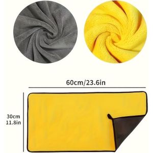 Extra Dikke Pluche Microvezel Auto Was Handdoek - Super Absorberend, Lichtgewicht & Duurzaam voor Auto Detailing, Polijsten en Huis Schoonmaak