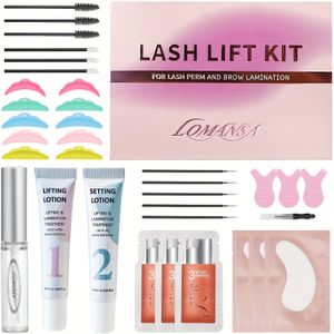 Lomansa Eyelash Lift Kit voor natuurlijke krul, inclusief gedetailleerde instructies, geschikt voor vrouwen en beginners, salon gebruik