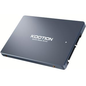 KOTION 512GB 256GB SATA III Interne Solid State .5" SSD Tot 500MB/s SATA III SSD Geüpgraded 2,5-inch Intern SSD voor PC Laptop Gamecreatie, Grijs