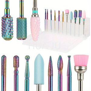 Set van nagelboorbits, elektrische nagelvijlen voor acrylnagels manicure pedicure, met opbergdoos