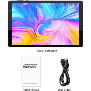 10-inch Tablet met 14, -Core Processor, 4GB RAM & 32GB ROM, 1TB Uitbreidbare Opslag, HD Touchscreen, Dubbele Camera, 1280X800 IPS Display, Capaciteit Batterij, Tablet, Pad, Tablet, Pad