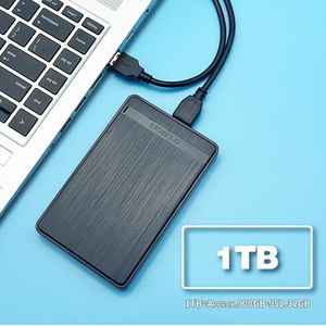 Usb 3.0 Portable Hard Transfer Large Capacity Fashionable Business 250/320/500gb/1tb 2.5-inch External Storage File Backup Storage , Convenient, Stable, Durable, Plug And Universal