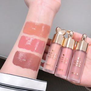 3- combinatiepakket, zachte garen roze mist blush vloeistof, glad natuurlijke matte langdurige kleur, waterdicht, vitaliteit en rooskleurige make-up vloeibare