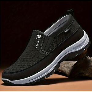 Heren Comfortabele Antislip Loafers | Kleur Ademend Gebreid Instaplaars, Dikke Lichtgewicht Casual Schoenen voor Alle Seizoenen Buitenactiviteiten en Dagelijks