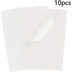 10/ Sheets A4 Size (8.2x11.6 Inches) Inkjet Film - 100% Paper, Wrinkle & Static Resistant, Instant-dry High-resolution Printing For Overhead Projectors, Screen Printing, Diy Crafts, Presentations