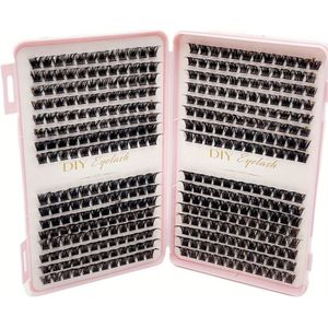 1 Doos Individuele Wimperclusters DIY Wimperextensions Boek, D Krul Wimperclusters voor Thuisgebruik