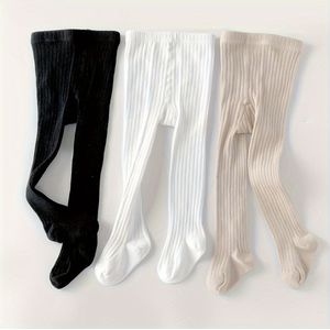 3-Pack Eenvoudige Leggings voor Meisjes, Buitentights voor Lente/Herfst