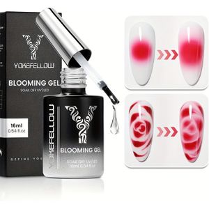 YOKE Bloeiende Gel Nagellak 16ml - Afwasbare LED Nagelolie, Geschikt voor Marmer Waterverf Bloempatronen, Effect Gel, Ideaal voor Salon of Thuis DIY