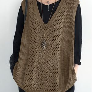 Plus Size, Damesmode Lente/Herfst V-hals Pullover Trui, Kleur Uitgesneden Off Shoulder Losse Plus Maat voor Kantoor en Casual