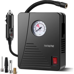 Bandenopblaas luchtcompressor Draagbare luchtpomp voor autobanden 12V Auto Bandenpomp 100PSI Met LED-lampje voor auto's, fietsen en andere opblaasbare voertuigen