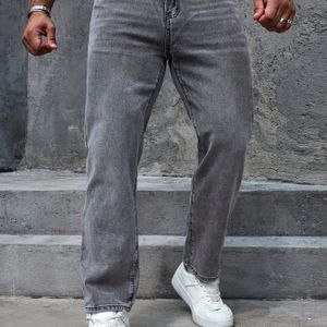 Heren Jeans in Zilvergrijs, Regular Fit