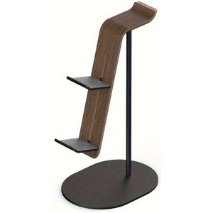 Controller- en Headsethouder, Aluminium en Houten Gaming Controller & Hoofdtelefoonstandaard voor PS5/PS4/ One/Nintendo Switch, Bureau Game Accessoires