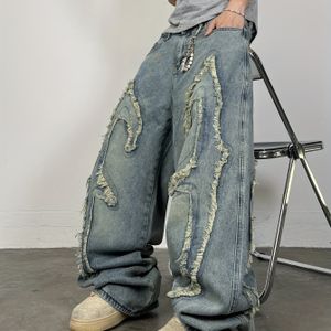 Herren & Damen Loose Fit Jeans - Nicht dehnbare Streetwear-Hosen mit lockerer Passform, maschinenwaschbare -Jeans für Modeoutfits (kein Gürtel erforderlich), Allseasons-Kleidung