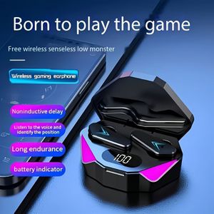 x15Pro Coole Gaming Headset met Digitaal Display, Draadloos, Lage Latentie, Touch Control, Noise Cancelling, USB-C Opladen, Semi-Open Achterkant Ontwerp, Condensator Microfoon