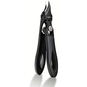 Extra Lange Adelaarsbek Nagelknipkers - Heavy-Duty Roestvrijstalen Teennagelknipkers met Ergonomische Handgreep & Schuifschakelaar, 25° Vlakblad voor Dikke Nagels