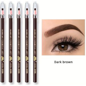 5-delige wenkbrauwpotloodset, waterdicht en niet snel vervagend. Inclusief kleurrijke make-up pennen, oogcontourpennen en wenkbrauw eyelinerpenen, geschikt voor dagelijks gebruik