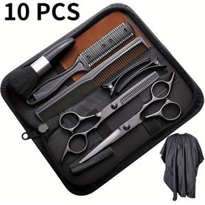 8/10- Haarknipset, Zwarte Professionele Thuis Kappers-/Salonverdunningsknipper voor Mannen en Vrouwen, Haar Knipscharen Blend Schaar voor Huisdiervriendelijke Gebruik