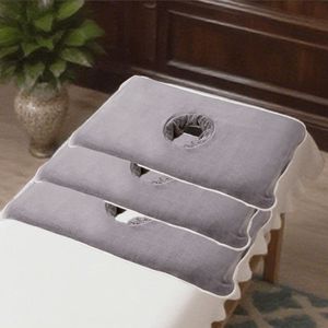 3 stuks, 40x80cm Dikke Absorberende SPA Handdoeken met Hemstitch Randen en Gaten, Duurzame Niet-verkleurende Massagebedovertrekken voor Schoonheidssalons & Spas