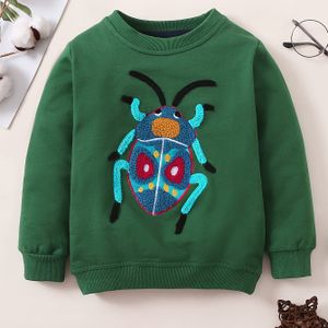 Jongens' Lange Mouwen Hoodie met Casual Comfortabele Dierenprint Spinnen Halloween Pullover voor Herfst en Winter