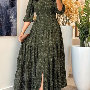 Vrouwen's Gedrukte Casual Jurk B10597B