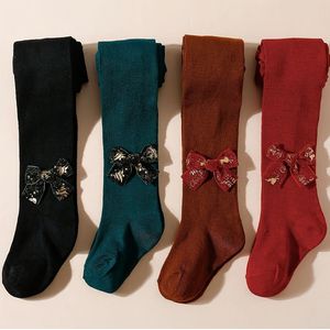 4-delige Kerstlegging voor Meisjes met Glitterende Knoopen