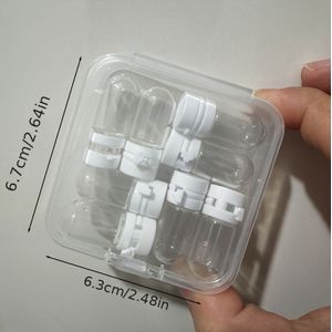 8/16/24 stuks Mini Glazen Set, Essentiële 1.5Ml Capaciteit Reisgrootte Geschikt voor Reis Essentiële Olie Make-up Verwijderaar
