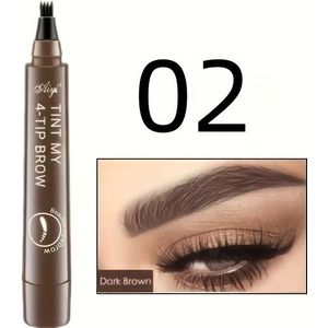 TINT Wenkbrauwpotlood, langhoudend, waterdicht, veegvast, gebruiksvriendelijk, kleurrijke formule voor alle huidtypes