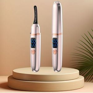 Elektrische wimpelkrulder, elektrische wimpelijzer, -snelheids temperatuurregeling, LCD-display, snelle verwarming, geschikt voor thuis en op reis, damescadeau