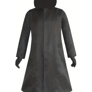 Zwart Lange Gewaden met Kap - Perfect voor Cosplay, Film NPC Rolspel en Feestevenementen, Stretchy Polyester Stof, Losse Pas Costume Cloak voor Mannen, Cosplay Attire | Gewaden met Kap | Stretchy