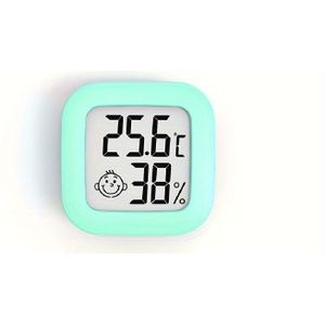Slimme Glimlach Mini LCD Digitale Thermometer - Nauwkeurige Kamer Temperatuur & Vochtigheidsmonitor, Inclusief Batterij, Monitor Kamer Temperatuur & Vochtigheid