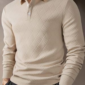 Casual Herenoverhemd met Lange Mouwen - Zwart met Detail, Regular Fit Knoopsluiting, Wasbaar in de Machine, Veelzijdig Topje voor Lente/Herfst