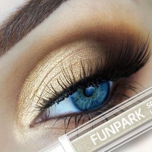 FUNPARK Sparkle Vloeibare Oogschaduw - Glinsterende Gele Monochrome Oogmake-up, Waterdichte Langdurige Vloeibare Oogschaduw