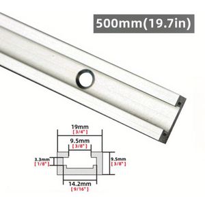 Aluminum Alloy For Woodworking - 19x9.5mm Miter Slide With Jig & Screw Fixture, Table Saw & Router Table Diy Projects, T Track Rail For Woodworking, Tools