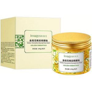 80-Pack Gouden Osmanthus Verhelderende Oogmaskers – met Hyaluronzuur, Niacinamide & Glycerol voor Diepe Vochtigheid en Straling. Hypoallergene Formule Geschikt voor Alle Beige Typen; Unisex