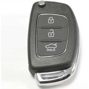 Voor i10 i20 i40 iX35 Santa Fe Flip Key Case, 3- Afstandsbediening Fob Cover, Duurzame Kunststof Beschermhoes, Compatibel met Specifieke Modellen