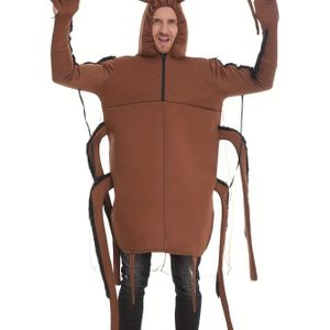 1pc Halloween Kakerlakpak, Polyester 100% Scoop Hals Volledige Body Suit, Casual Stijl Breiweefsel met Licht Stretch, Reguliere Pasvorm Egaal Kleur Podium Rol Kledingstuk