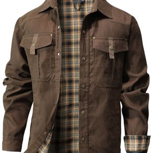 Heren Klassieke Bomberjas - Niet-rekbaar Jas met Knoopsluiting, Zakelijk Casual & Dagelijkse Buitenjas voor Kantoor, Formele Evenementen, Vrije Tijd - Wasmachinebestendig