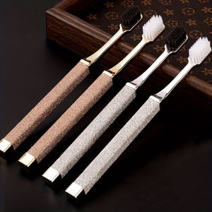 2- Luxe Tandenborstels voor Volwassenen, Zachte Borstelharen met Anti-Slip Handvat, Geschikt voor Gevoelige Gebitten en Tandvlees