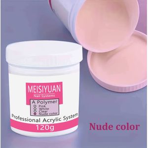 120g Professionele Acrylpowder - Wit, Roze, , | Paba-vrij, Kristalstof voor Nagelkunst, Schilderen & Ontwerpen, Nagelkunstbenodigdheden|Professionele Acrylpowder|Paba-vrije Poeder, Nagelpoeder