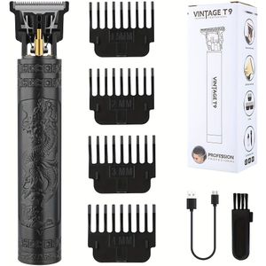 HIENA 1 stuk/2 stuks Draadloze USB Oplaadbare Elektrische Haartrimmer Set voor Mannen, Thuis Styling Tool, Perfect Cadeau voor Mannen, T9