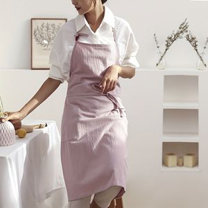 1pc Unisex Overall met Zakken, Veelzijdig Tie-Back Ontwerp, 200G/M² Stof, Ideaal voor Keuken, Tuin, Restaurant, en Buitenactiviteiten