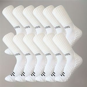 12 paar unisex witte crew sokken, alfabet , polyester & elastaan mix, zweet absorberend, warm, gebreide stof, machine wasbaar, lange buis sokken voor mannen en vrouwen, zweetbestendig.