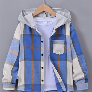 Jongens Capuchonshirt - Lange Mouwen, Comfortabele Polyester Stof, Willekeurige Kleur