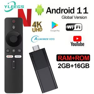 YLEEGS Stick - USB-gevoede 4K@60fps Ultra HD-speler met 11-systeem, Dual Band WiFi, Opslagcapaciteit, HDTV Input/Output, Afstandsbediening