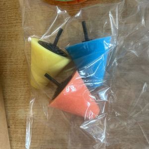 3-delige Auto Wielnaaf Polijstset met Booropzetstuk, Geschikt voor Deurklinken en Wielsponspads, Keuze voor Thuisgebruik