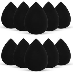 10 stuks Ultrazachte Make-upsponzen - Professionele voor Foundation, Poeder, BB Cream - Waterdruppelontwerp, Geurloos, Polyurethaan Materiaal, VXZOOHOLY