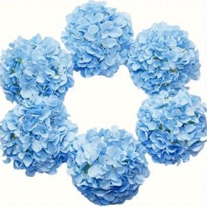 12pcs Elegant White Fabric Hydrangea Flowers With Stems - Ideal For Weddings, Birthdays, Anniversaries & Home Decor, Christmas Decor