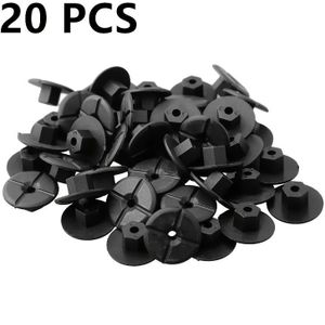20pcs 4mm Plastic Nut Fender Mud Flap Guard Wheel Arch Bumper Panel Retainer Clip Rivet For