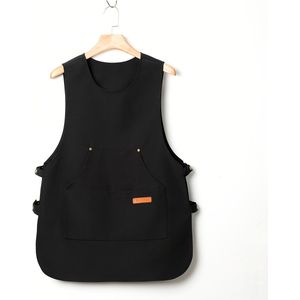 1pc Unisex Verstelbare Gesp Riem Werk Schort, Kleur Polyester Utility Vest Met Meerdere Zakken